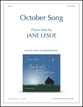 October Song piano sheet music cover